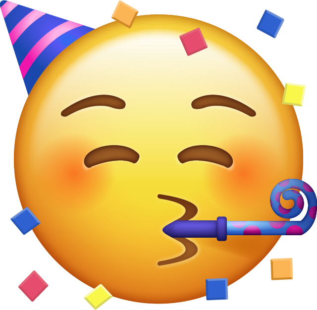 Party face emoji
